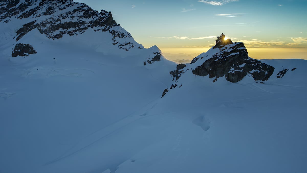 Sphinx Jungfraujoch evening sun