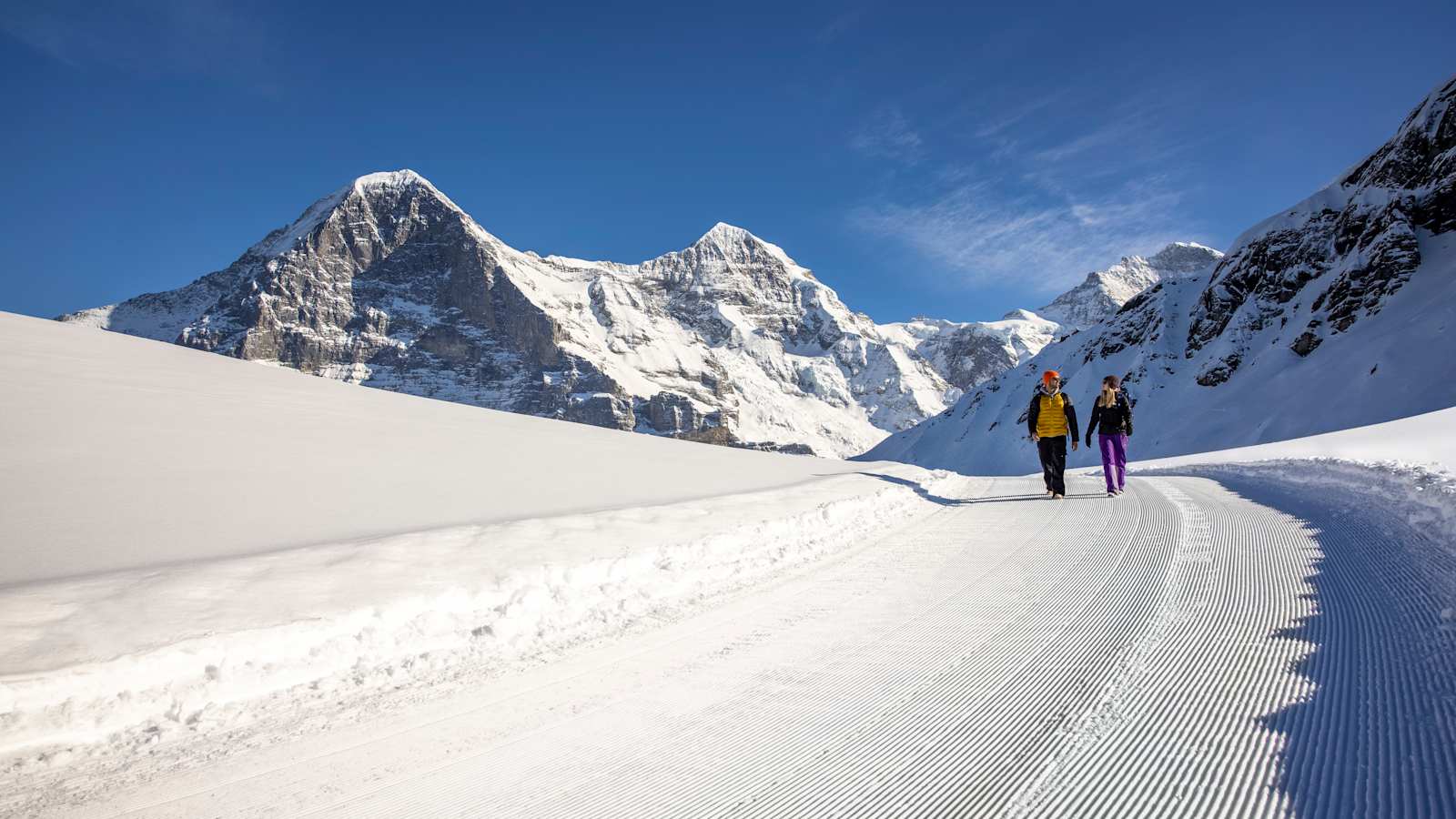 Winter hike Männlichen–Kleine Scheidegg