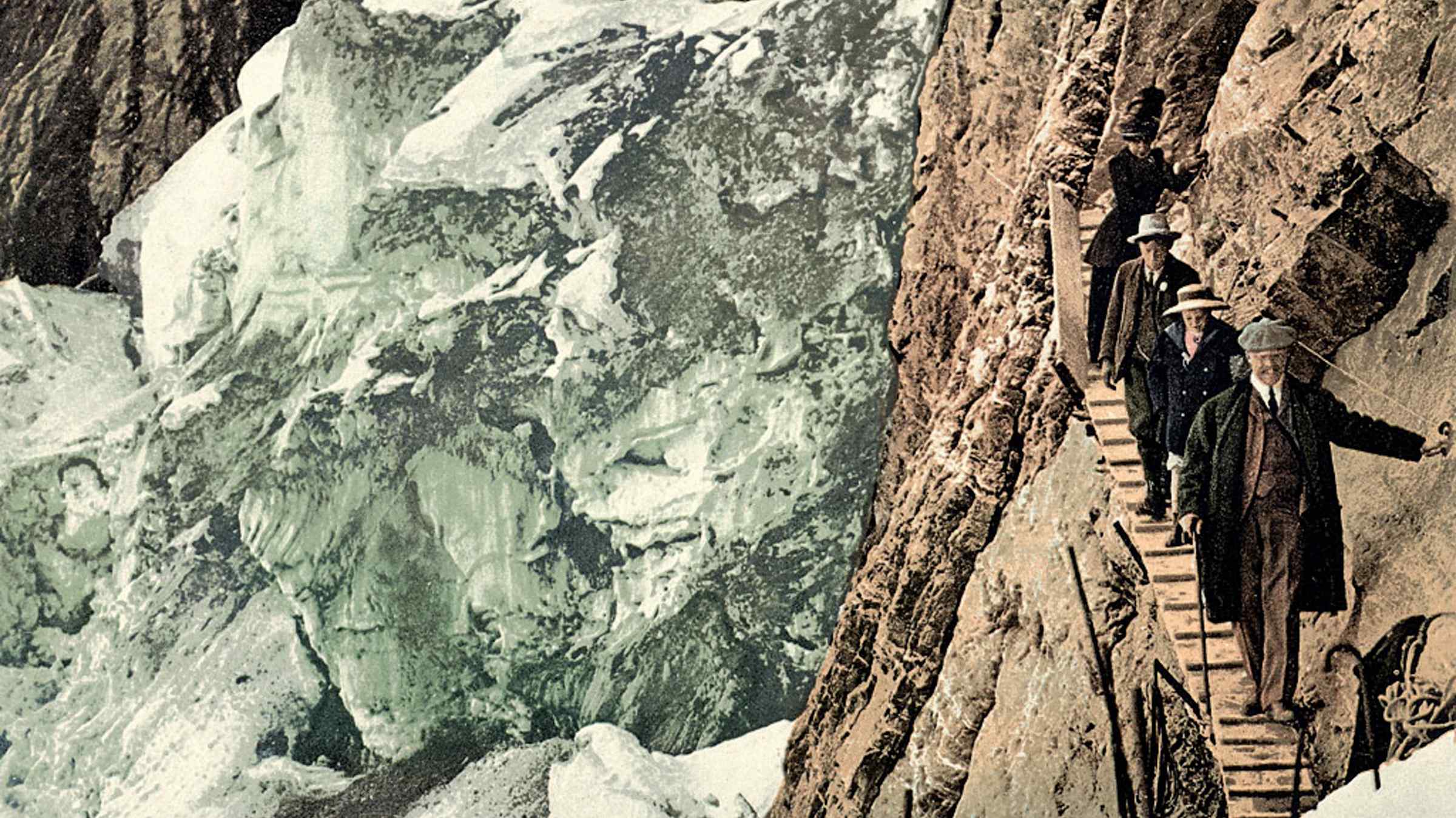 Bau der Jungfraubahn 32