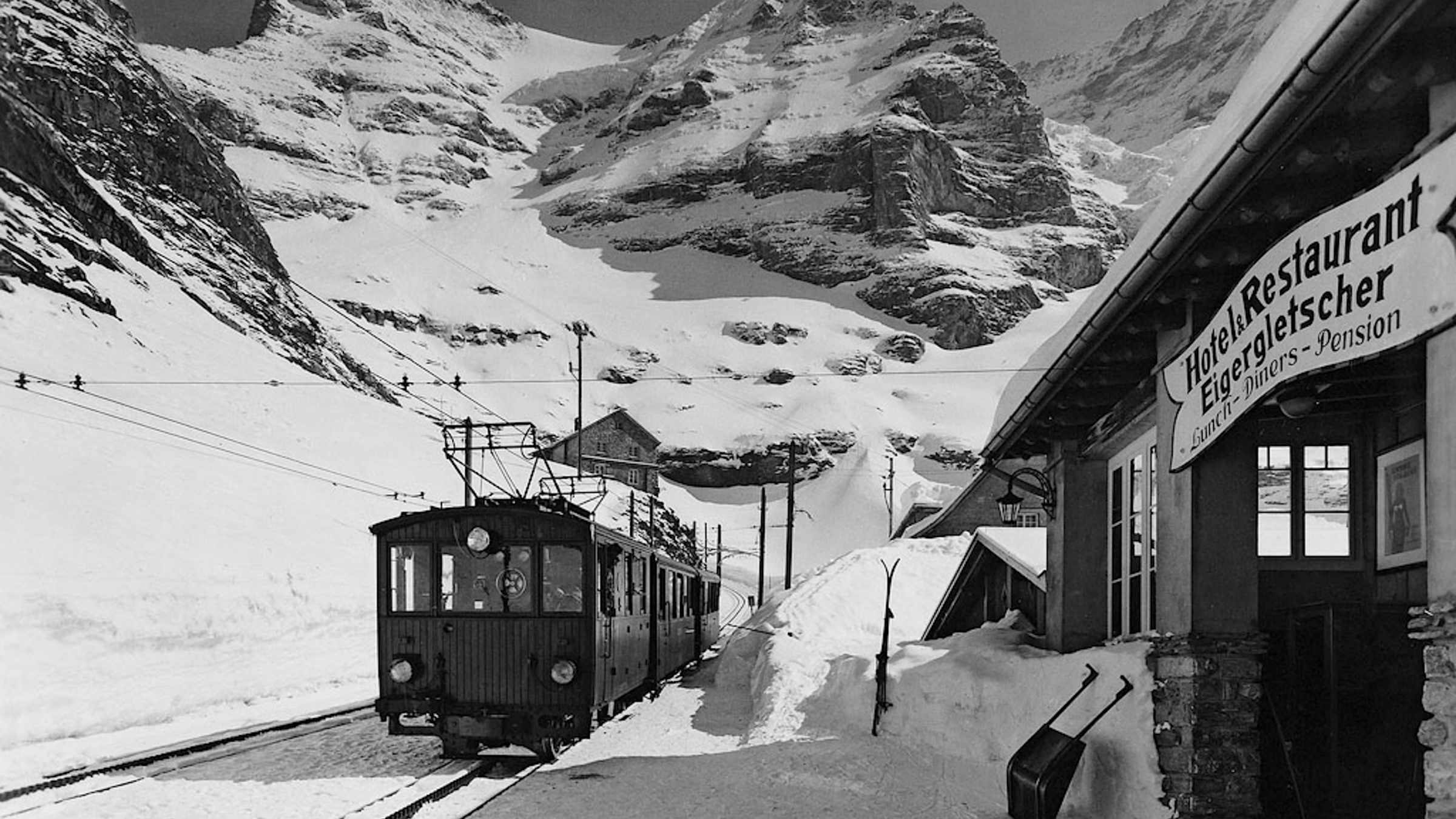 Bau der Jungfraubahn 35