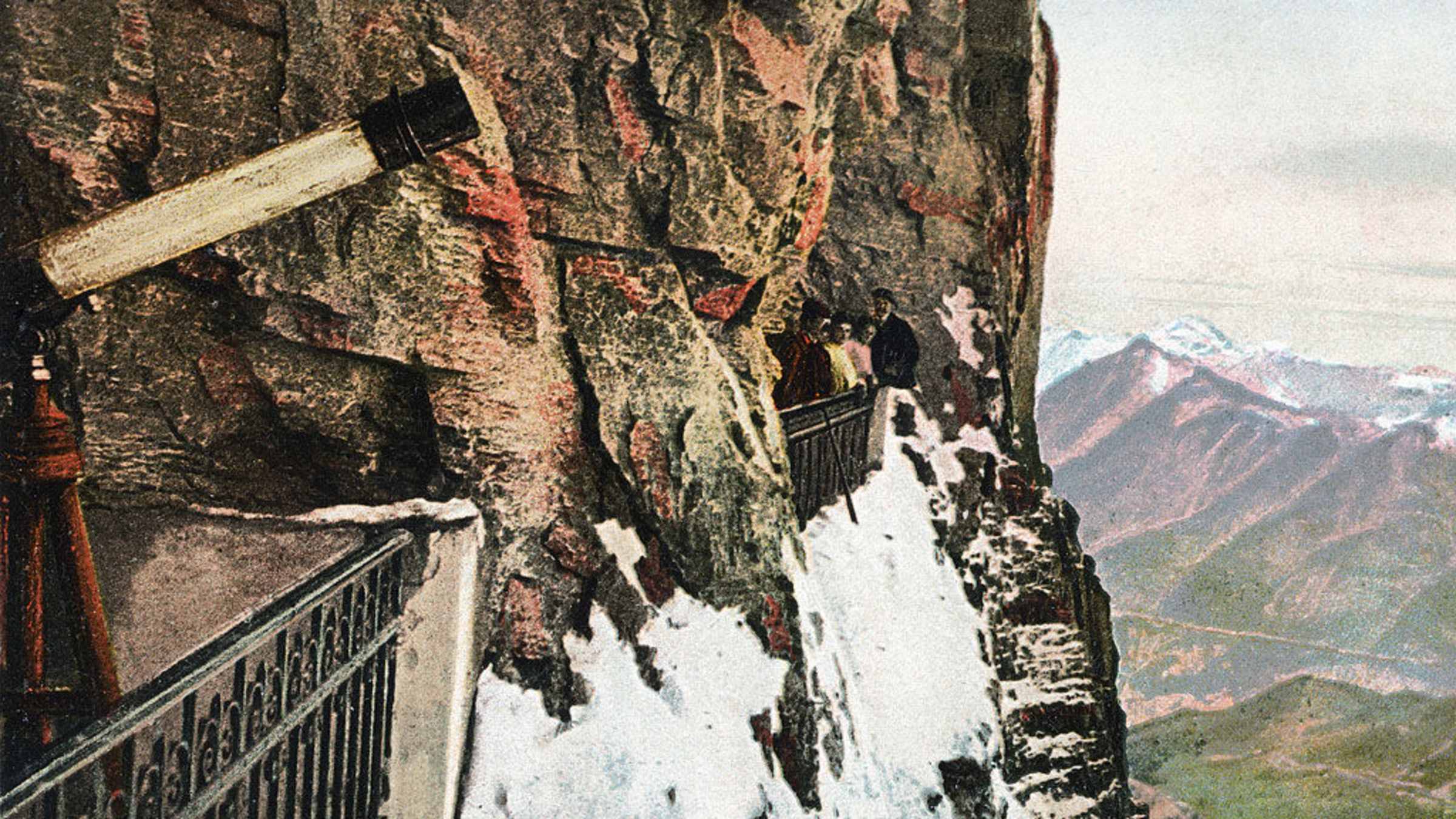 Blick auf Kleine Scheidegg, Jungfraujoch Top of Europe, Nostalgie