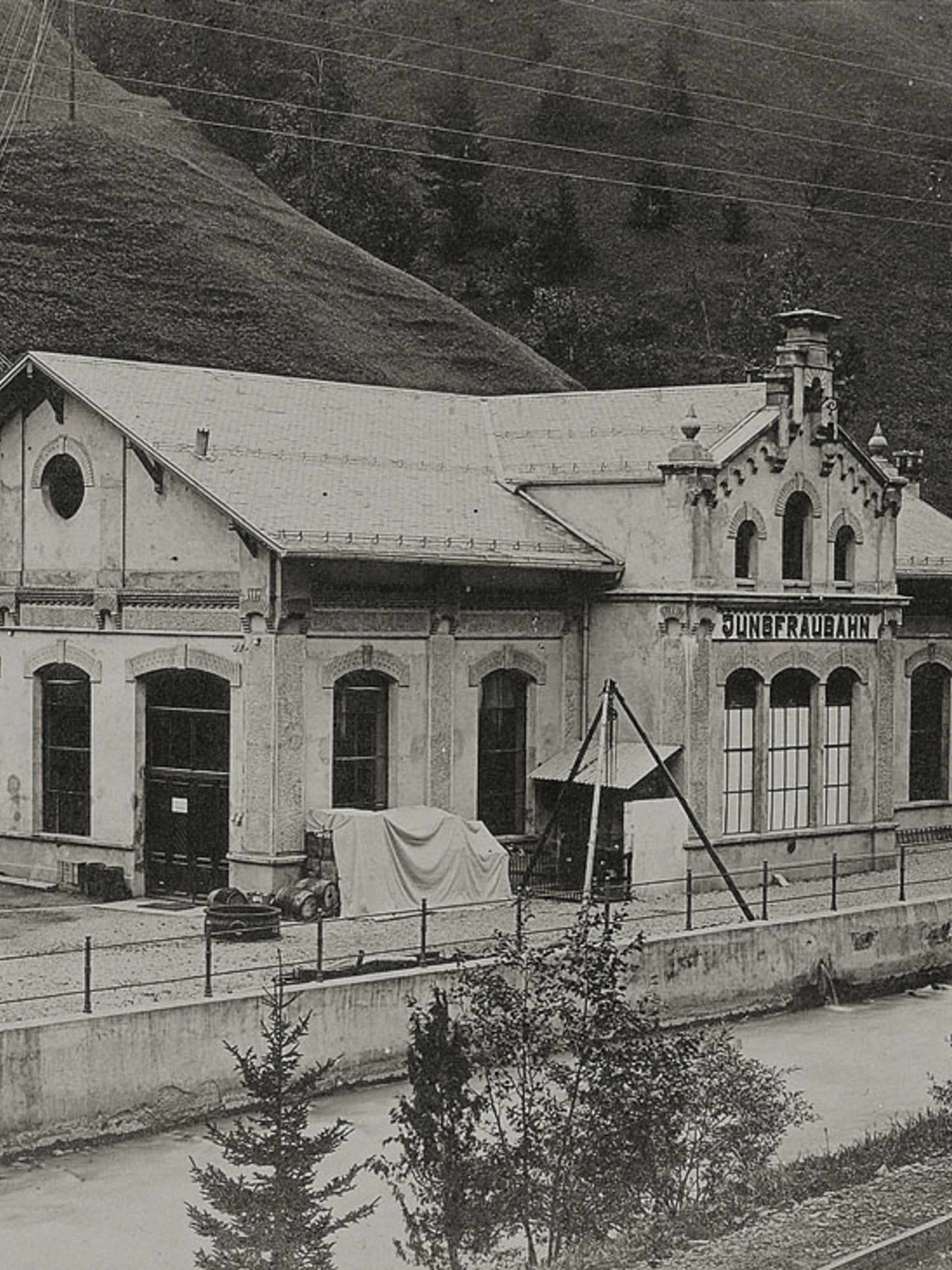 Bau der Jungfraubahn 13