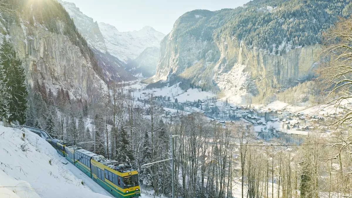 Grindelwald Wengernalpbahn Bahnsteig