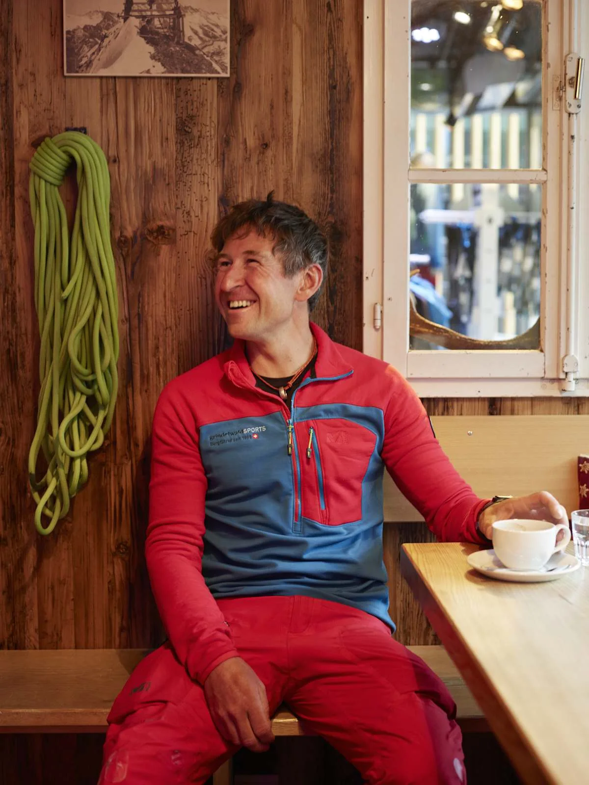 Mountain guide Grindelwald coffee