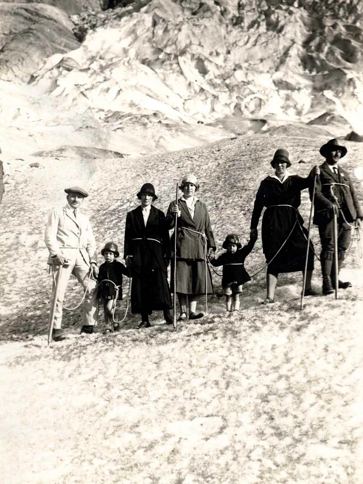 Historical photograph of mountain guides