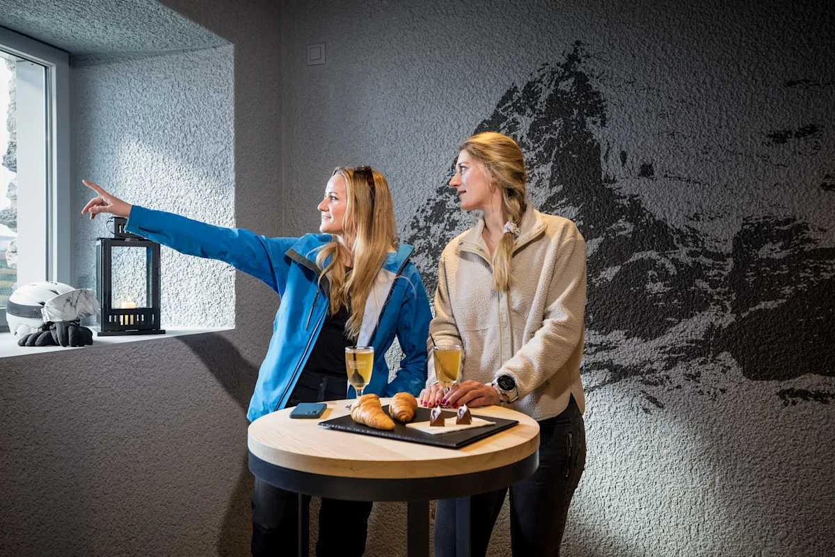 The Wall Bar Two Women Enjoying the View