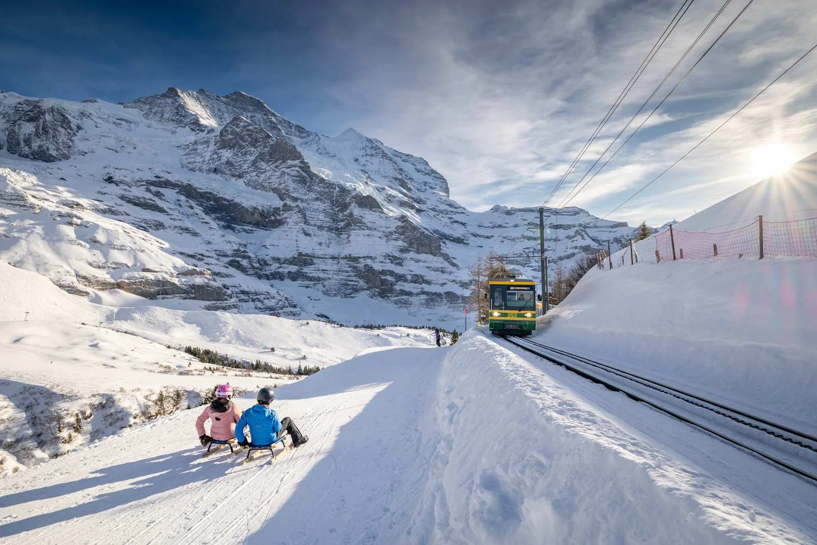 Fox Run: Tobogganing next to the Lauberhorn downhill run