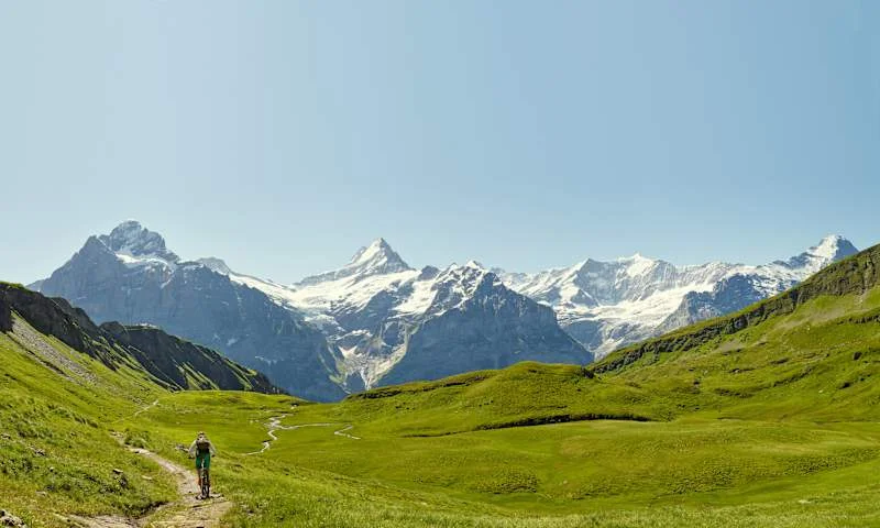 By bike to Grindelwald