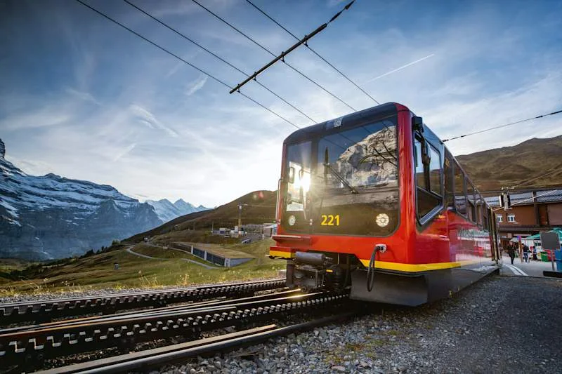 A unique train journey through the mountain